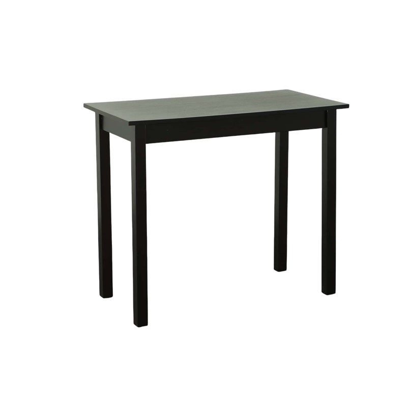 Tavern Pub Bar With 2 Counter Stools, Antique Black/Natural Mango
