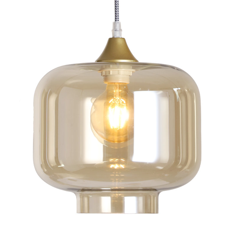Aevin 1 - Light Pendant, Amber, Black