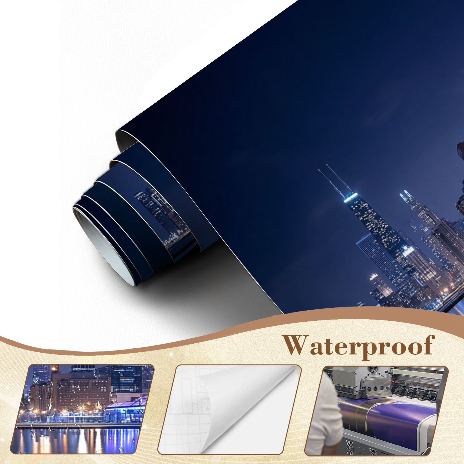 Red Barrel Studio Peel and Stick Wallpaper Chicago Skyline Wall Murals ...