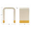 Ensemble de 2 tables d'appoint modernes au design arqué innovant-115047279