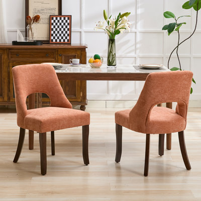 19.7" Modern Upholstered Dining Chair with Soild Wood Frame