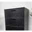 Commode noire à quatre tiroirs Oliver