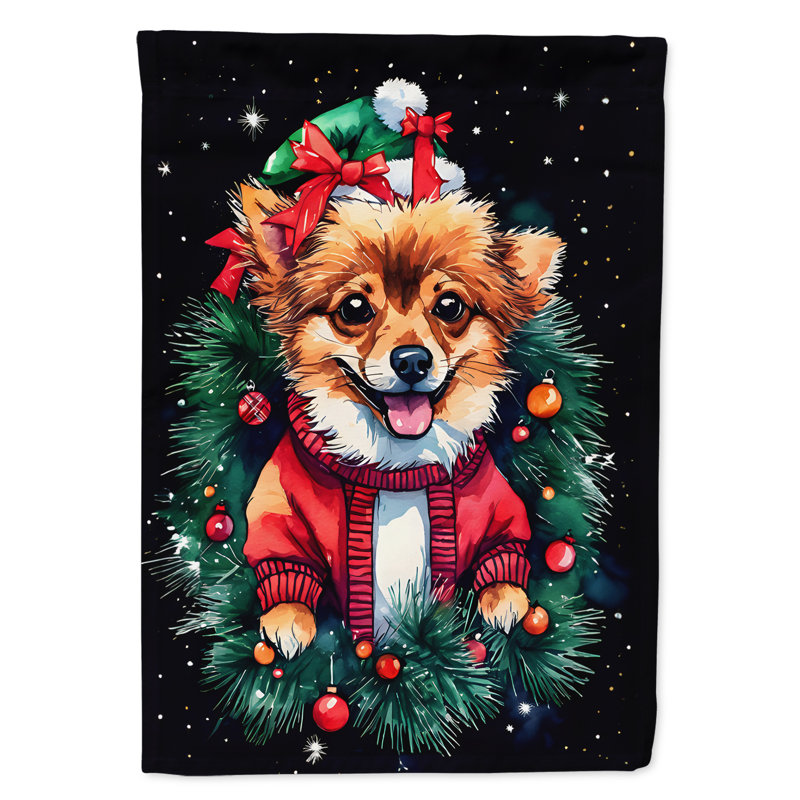 Drapeau de jardin en polyester à 2 faces, H 15,5 po x l 11,25 po