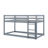 Twin-Size Stacked Floor Bunk Bed Equipped With Ladder-1925855933