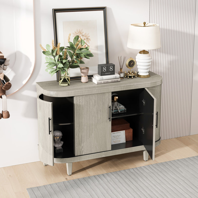 47.24'' Console Table, Champagne