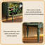 Buffet en bois massif vert 59,06 "