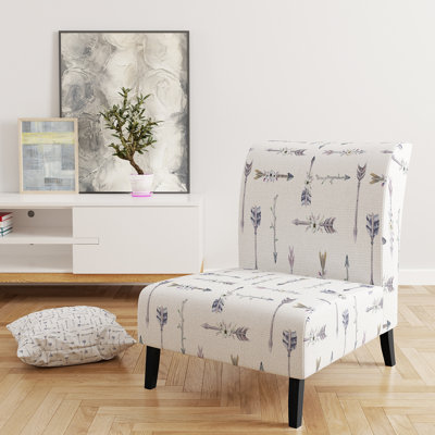 Brechta Vibrant Curve Design II - Velvet Upholstered Modern Slipper Chair