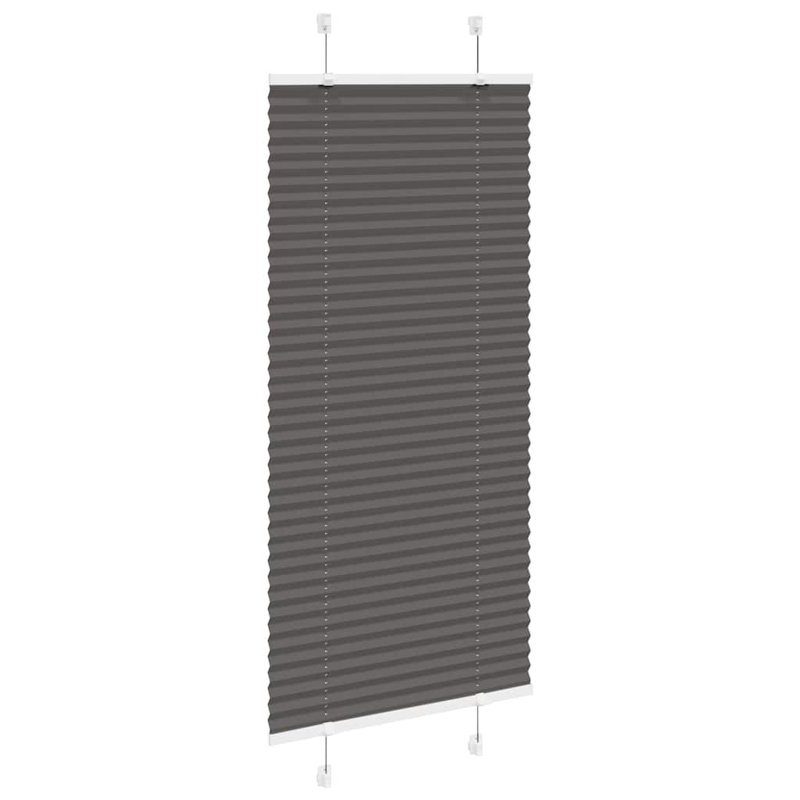 Room Darkening Pleated shade, Black, 65cmW x 150cmL