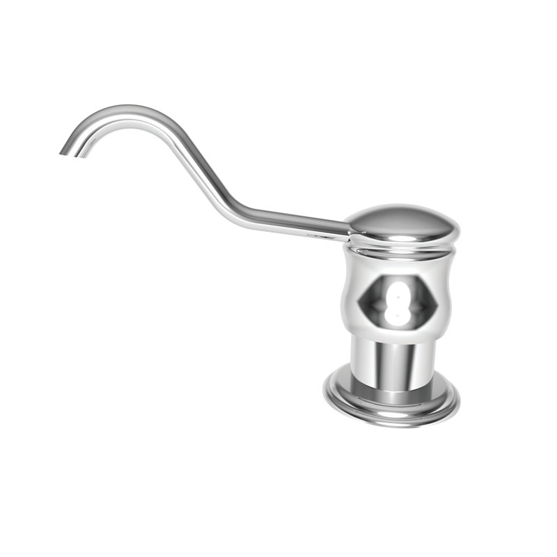 Chesterfield Soap or Lotion Dispenser, Polished Chrome