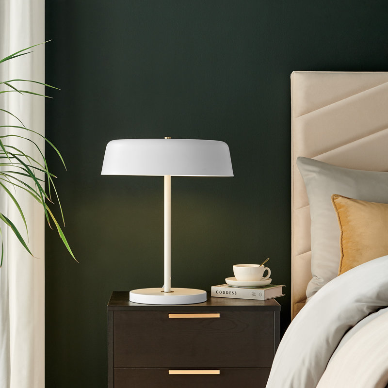 Crewkerne Table Lamp, White, White