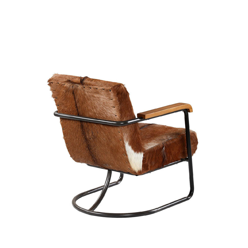 Vistan Cow Hide Upholstered Occasional Chair