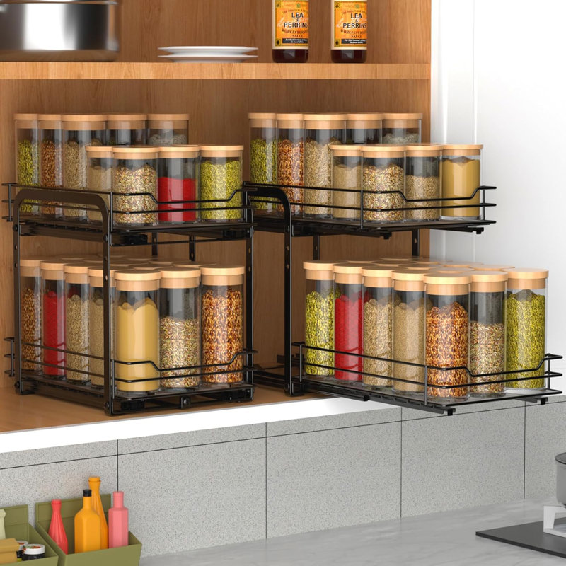 Pull Out Spice Rack Storage Container