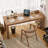 Oak Rectangular Solid Wood desks-107558170