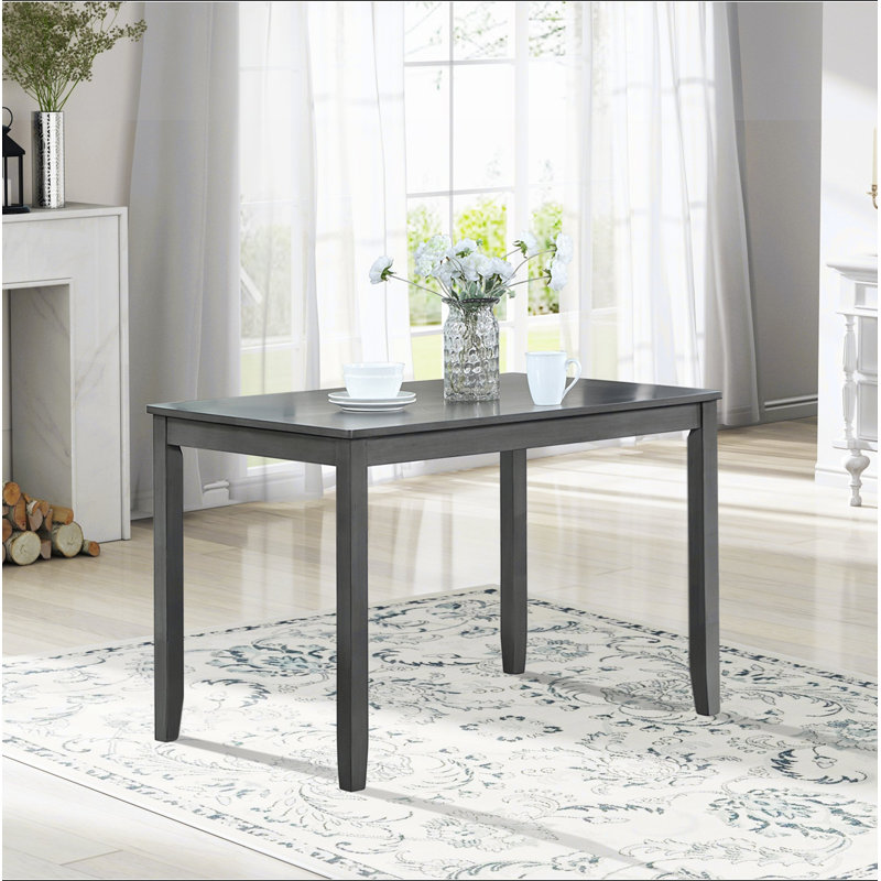 Table de salle à manger en bois rectangulaire, table de cuisine pour petit espace, table de salle à manger pour 4 personnes, SEULEMENT LA TABLE