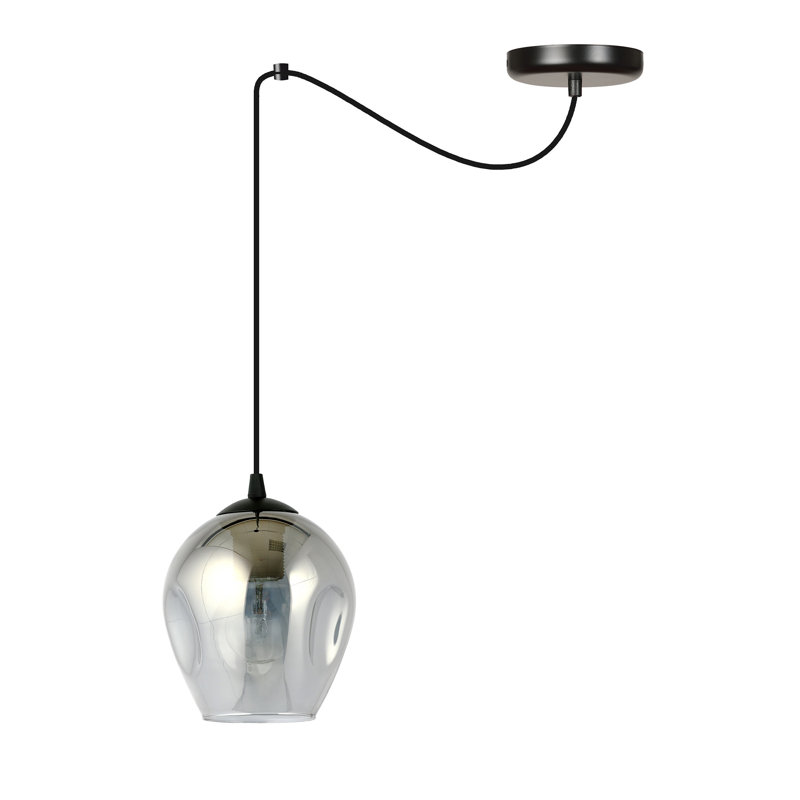 Cadfan 1 - Light Black Single Pendant, Graphite