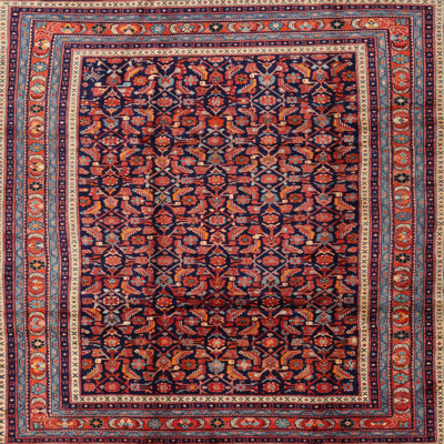 Tapis oriental orange / mauve / rouge Markward