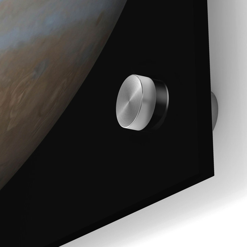 «Planète Jupiter» par Epic Portfolio, art mural en verre acrylique, H 24 po x l 24 po x P 0,2 po