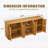 Modern Wavy Storage Cabinet for Kitchen,Bedroom,and Living Room-913248578
