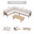 6-seat Acacia Wood Outdoor Seating Set With Table-1543453503