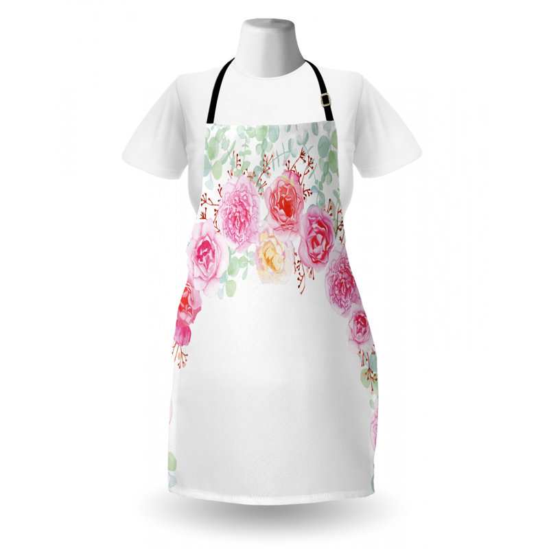 Wedding Floral Bib Apron