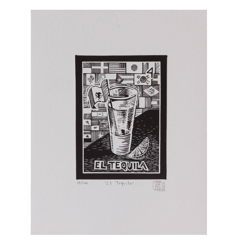 "shot of tequila tequila lotto-" , impression sur papier
