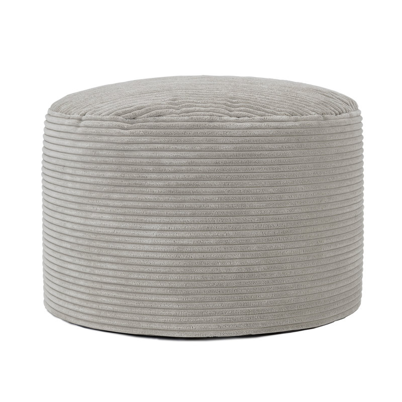 Soul 55Cm Round Pouffe, Grey