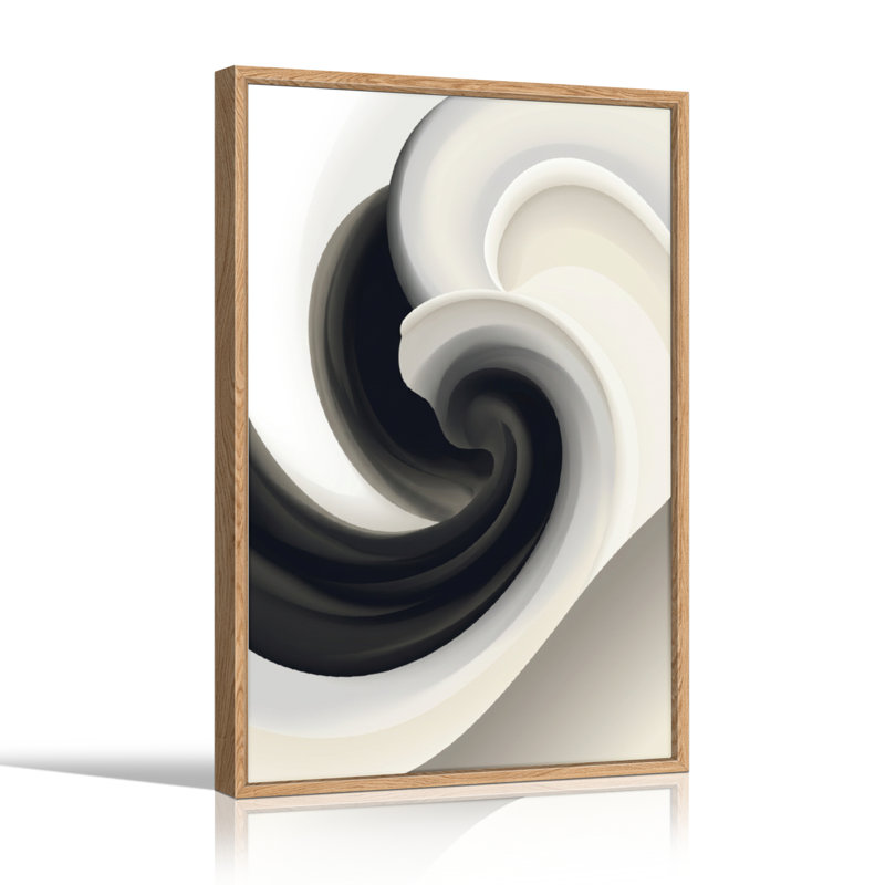 Spiral Wave, reproduction d'art sur toile, ensemble de 1, 48"H x 32"W, Wrapped Canvas