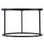 Ensemble de deux tables basses rondes en verre doré-916886636