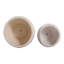 Ensemble de 2 pots à fleurs texturés en céramique texturée pour la décoration de bureau à domicile - Pots de fleurs élégants pour l'intérieur ou l'extérieur