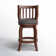 Morgan Swivel Upholstered Counter Stool with Solid Wood Frame