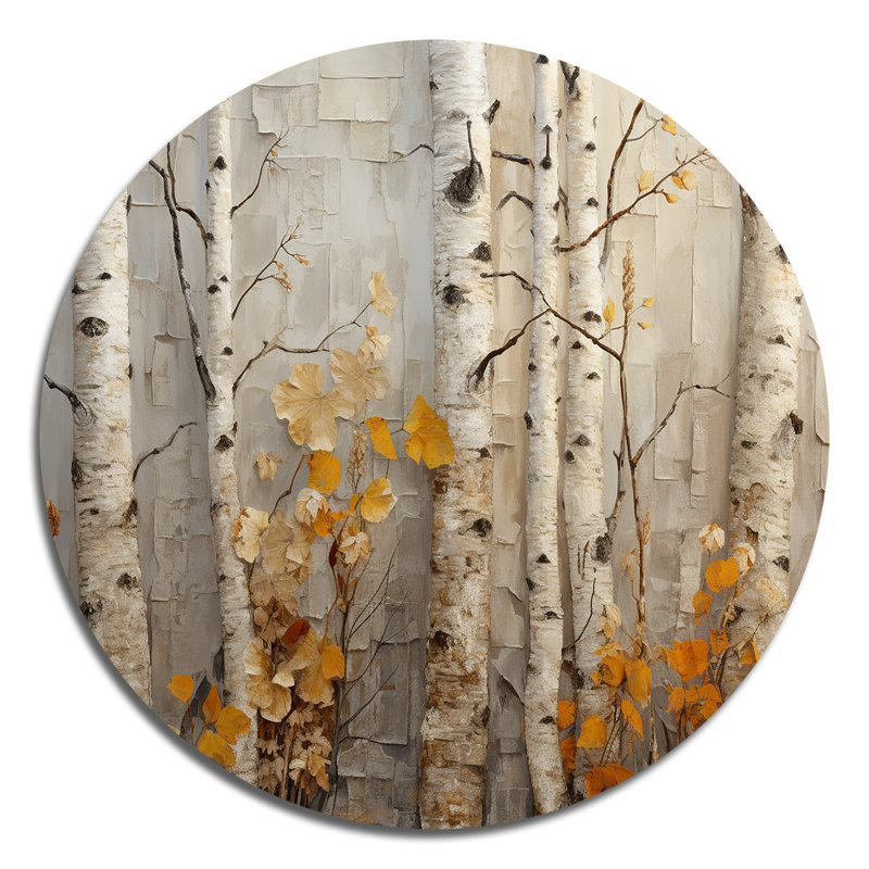 Allman - Paysages ronds, art en métal, H 16 po x l 16 po