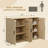 Modern Minimalist Style 47.3" Wide Fluted Panel Sideboard(set Of 2)-998519004