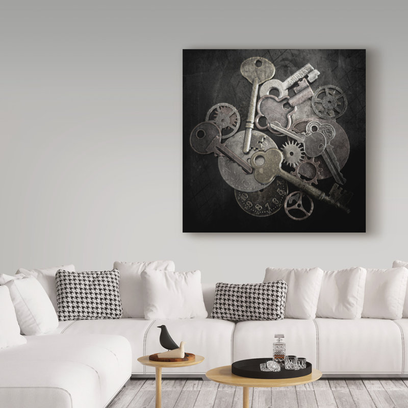 «Keys and Mécanics», impression sur toile tendue, H 24 po x l 24 po x P 2 po