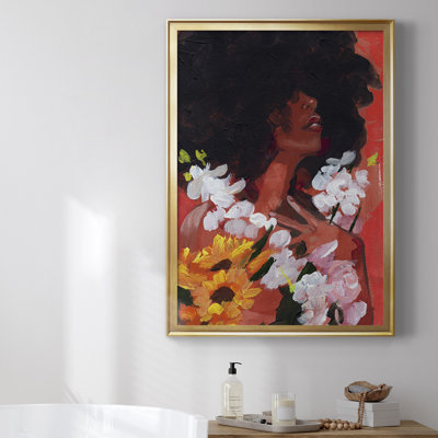 «Through The Flowers II», toile encadrée de qualité supérieure - prête à être accrochée