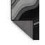 Tapis ombré doux et moelleux moderne et contemporain en gris - reliure noire-840929298