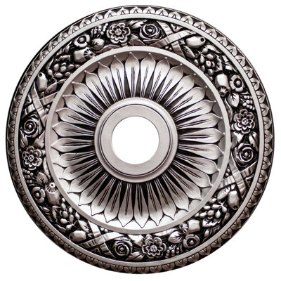 Round Floral Bouquet Carving Ceiling Medallion