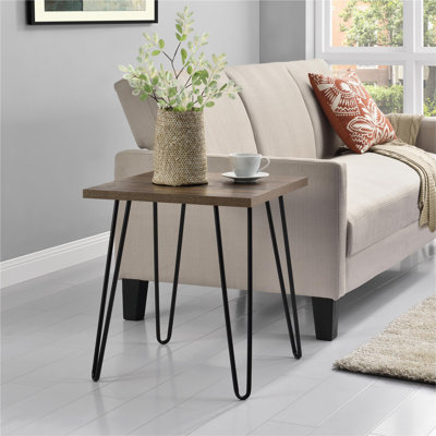 Ewalt Side Table with metal legs
