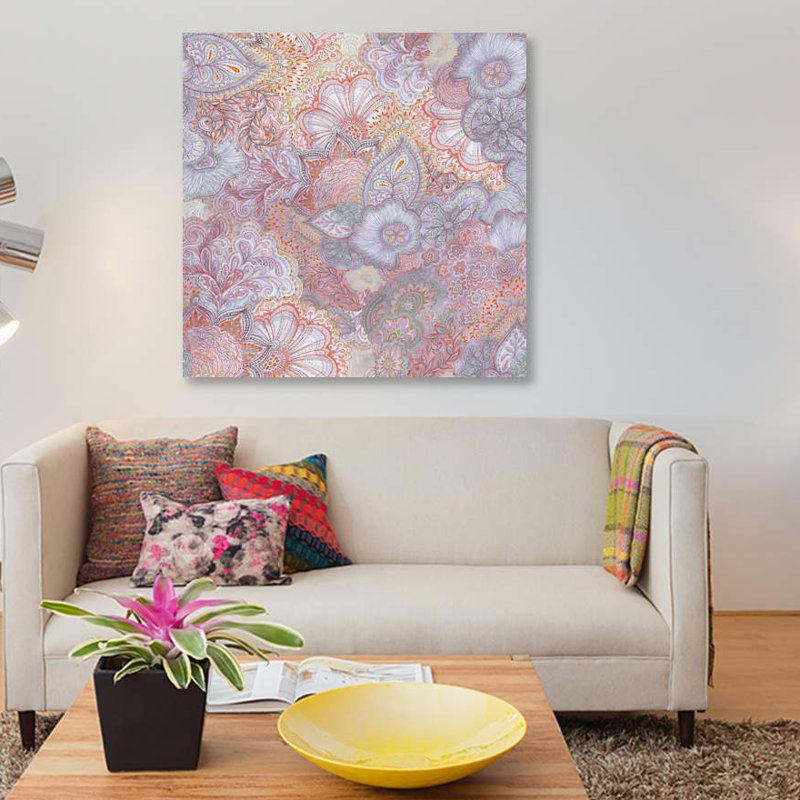 « sadésertt » par stéphanie corfee, impression sur toile, H 18 po x l 18 po x P 1,5 po, Toile avec cadre noir, Pas de tapis