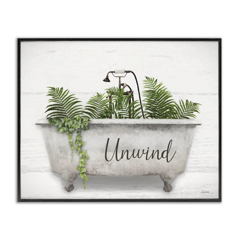 «Unwind Bathaign», par Lori Deiter, Giclée encadrée noir minuit, H 24 po x l 30 po