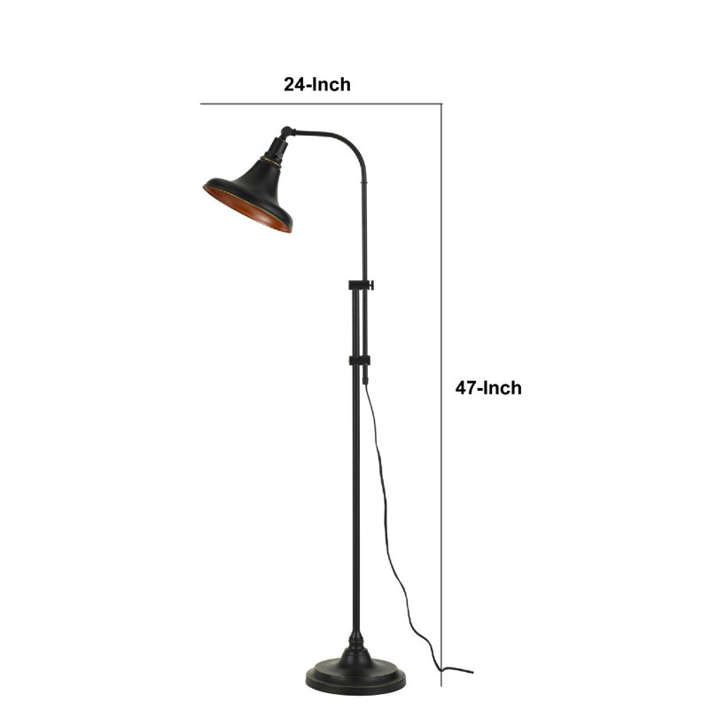 Lampe sur pied arquée 58 po Alarna