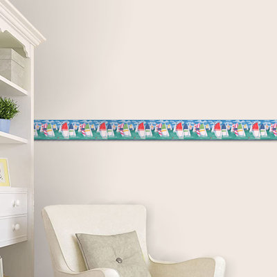 Bordure de papier peint L 15 pi x l 10,25 po Cycle