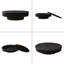 Table basse 47 po ovale avec rangement Table d'appoint moderne en placage de bois massif pour salon, chambre à coucher, appartement ou bureau-539010964