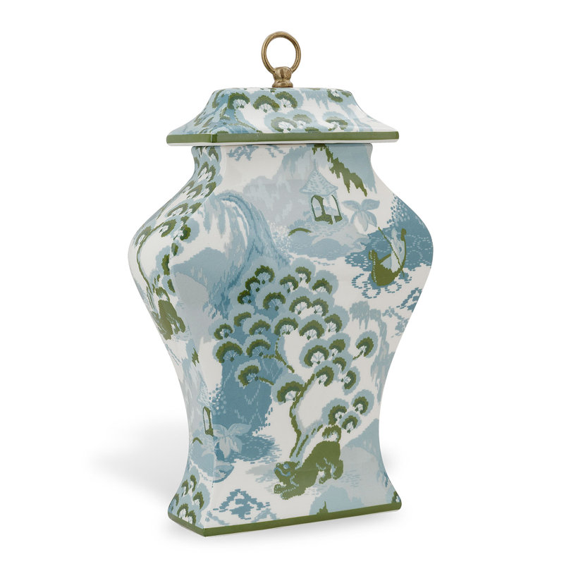 Pot intérieur / extérieur en porcelaine 18 po Canton Celadon