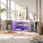 Labelle Brandenburg 57" Modern Media Console with Adjustable shelf, LED Fluted TV Stand for 65 Inch TV, Glossy TV Console with Cabinet-258718203