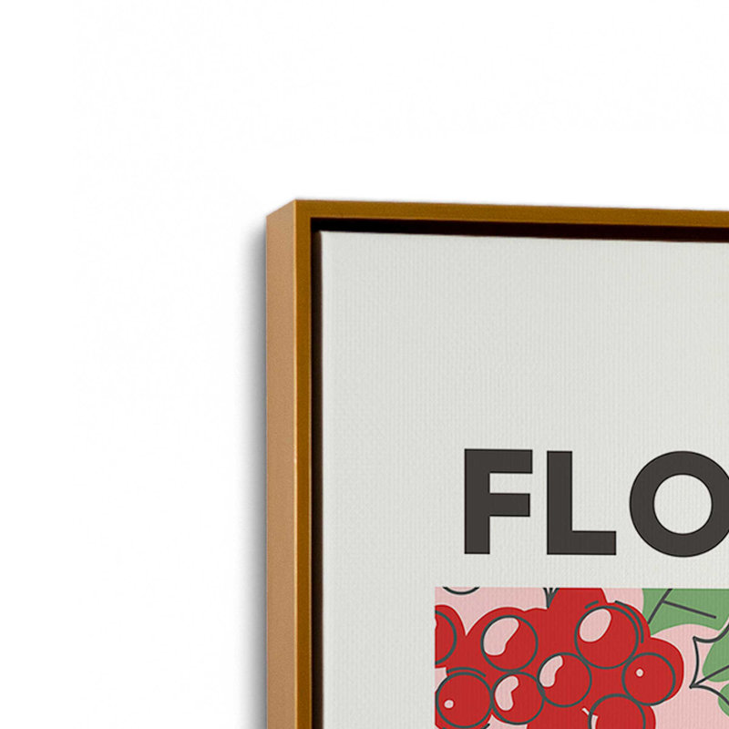 «Holiday Flower Market III», reproduction sur toile, Cadre flottant doré, H 36,75 po x l 24,75 po