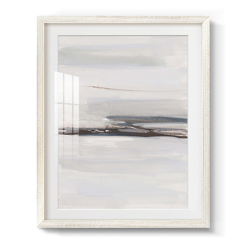 Ascending Horizon I -Framed Print, 28.5" H x 20.5" W, White