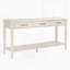 Console 60 po avec 3 tiroirs, table d'entrée en bois avec tablette de rangement-2055739989