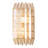 Fractal 8.5-in 2 Light (40-watt) Oxidized Gold Leaf Wall Sconce
