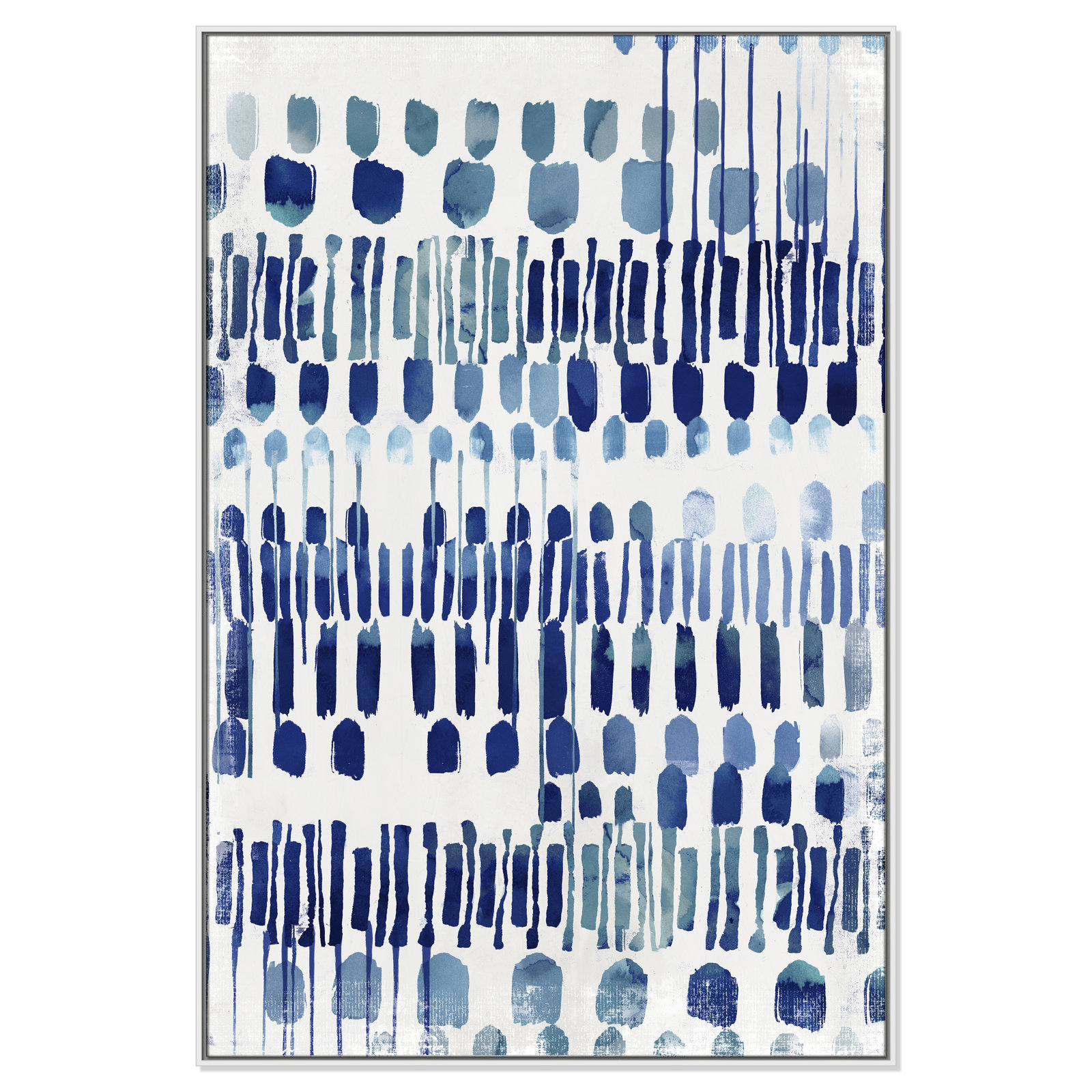 Continuously I - Painting Print, No Matte, White Framed Canvas, 61.5" H x 41.5" W x 2" D