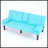 67-Inch PVC Multi-Functional Sofa Bed-1732324395